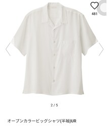 GU | オープンカラービッグシャツ(シャツ/ブラウス)