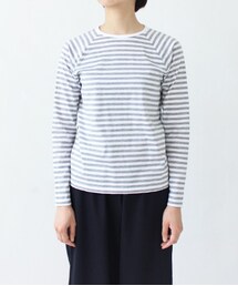 Charpentier de Vaisseau | Middle Stripe Long Sleeve / Grey×White(Tシャツ/カットソー)