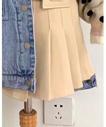 米色皮裙 | スカート