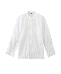 無印良品 | インド綿ポプリンスタンドカラーシャツ(シャツ/ブラウス)