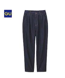 GU | ハイウエストマムジーンズ(デニムパンツ)