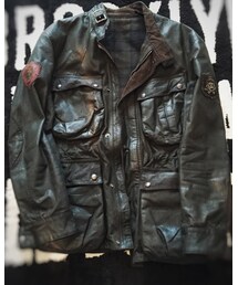 OLD JOE & CO. | ブリティッシュモーターサイクルジャケット(ダスティブラウン)(ライダースジャケット)