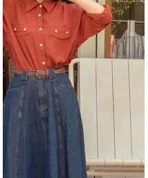 QING DAN | デニムスカート