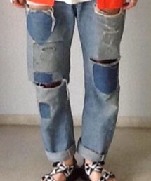 Levi's | パッチワークダメージデニム
(デニムパンツ)