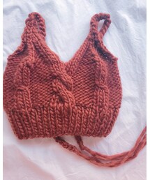 nomys | ケーブルニットビスチェ @shop_nomysにて8/21〜受注販売(ニット/セーター)