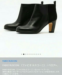 FABIO RUSCONI | ベロア×レザー コンビショートブーツ
GLO746(ブーツ)