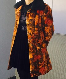 友達からのお下がり。 | 花柄ファージャケット(その他アウター)