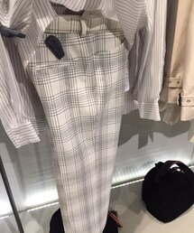 ZARA | 高腰格子寬褲(スラックス)