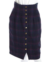 COCO DEAL | タータンチェック柄フロント釦タイトスカート(スカート)