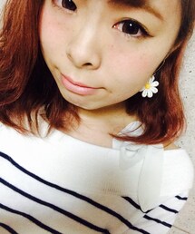 RETRO GIRL | ボーダーのオフショルニット♡(ニット/セーター)