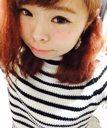 GU | ハイネックリブのボーダーニット♡(ニット/セーター)