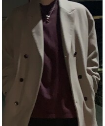 GU | ポンチモックネックTシャツ(Tシャツ/カットソー)