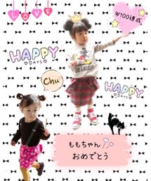 ももちゃんへ🍑♡ | W100❤すごい\( ¨̮ )/❣️おめでとぉ~💕(本)