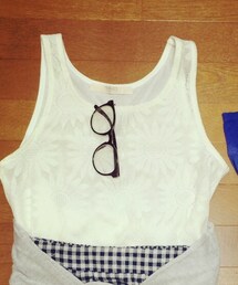 RAY CASSIN | ひまわり柄ノースリーブ♡(タンクトップ)