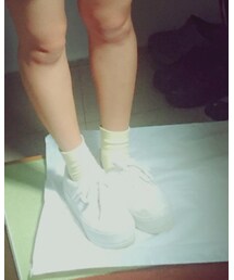 MAD FOOT | 見えにくいですが、真っ白の厚底です(スニーカー)