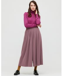 UNIQLO | クレープジャージースカートパンツ(その他パンツ)