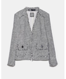 ZARA | ノーカラージャケット