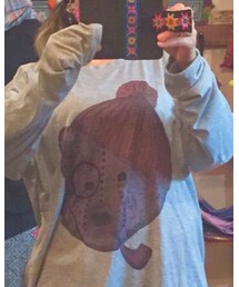 チェンマイ | チェンマイのデザイナーが描いたロンTです。こちらのサイズはXL。男女兼用。(Tシャツ/カットソー)