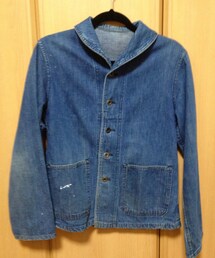 VINTAGE | 40's US NAVY ショールカラー デニムカバーオール(カバーオール)