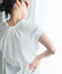 ADAM ET ROPE' | バックツイストノースリーブシャツ(シャツ/ブラウス)