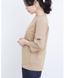 SAINT JAMES | 【SAINT JAMES】ボートネックドロップショルダープルオーバー（品番：EUM30240）(トップス)