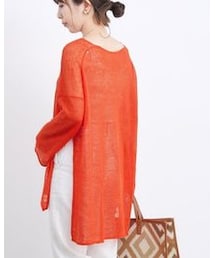 ADAM ET ROPE' | リネンチュニックプルオーバー(品番:GAM00290)(ニット/セーター)