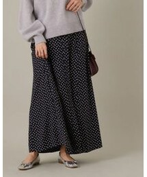 GANNI | Printed Crepe Skirt（品番：EUC50040）(スカート)