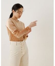 BASERANGE | 【BASERANGE for ADAM ET ROPE'】別注Omo Long Tee（品番：EUM11030）(トップス)