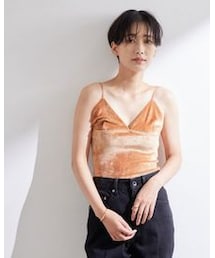 BASERANGE | 【Baserange】別注Velour Camisole（品番：EUR50000）(トップス)