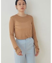 BASERANGE | 【BASERANGE】LONG SLEEVE TEE（品番：EUM11130）(トップス)