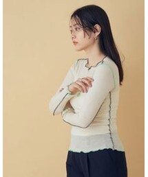 BASERANGE | 【BASERANGE】VEIN LONG SLEEVE（品番EUM11090）(トップス)