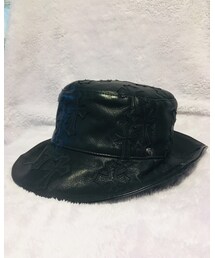 CHROME HEARTS | クロムハーツ レザーハット セメタリー リバーシブル(ハット)