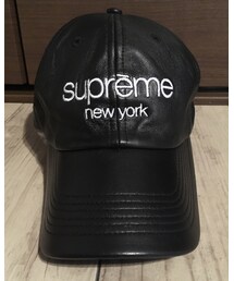 Supreme  | シュプリーム レザーキャップ ブラック(キャップ)