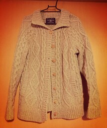 不明 | グレーのカーディガン(カーディガン/ボレロ)