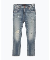ZARA | ボーイフレンドデニムパンツ(デニムパンツ)
