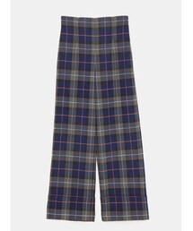 ZARA | チェック柄ロールアップパンツ(パンツ)