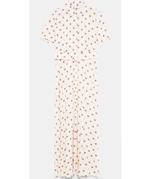 ZARA | ドット柄ロングワンピース(ワンピース/ドレス)