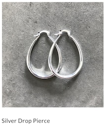 K. | Silver Drop Pierce(ピアス（両耳用）)