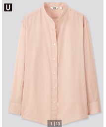 UNIQLO | シアーバンドカラーシャツ(シャツ/ブラウス)