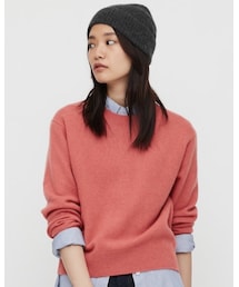 UNIQLO | プレミアムラムクルーネックセーター（長袖）(ニット/セーター)