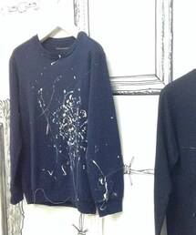 TALKING ABOUT THE ABSTRACTION | 刺繍ペイントスウェット(スウェット)