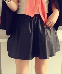 フェイクレザースカート(スカート)