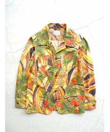 votole | votole【ボトル】（V01302）Geometric Flower High Count Poplin Railroder Jacket(カバーオール)