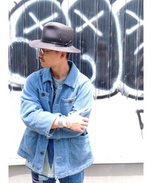 ts(s) | ts(s)【ティーエスエス】(ST32BJ02 )Indigo Dobby Raglan Sleeved Cover All Jacket(カバーオール)