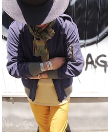 BLACK&BLUE | BLACK＆BLUE【ブラックアンドブルー】（120J01 ）Flight Jacket(ブルゾン)