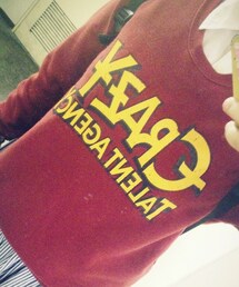 Rodeo Crowns | ジャンブルストアで見つけた！新品のトレーナーって硬くて苦手やから、ゆるっと着やすい感じがすき(その他トップス)