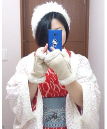 居内商店のニットのレース羽織 | ニットのレース羽織、ちょっと肌寒いときなどにカーディガン感覚で羽織れて便利(浴衣)