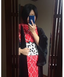 ウールの着物 | 母から譲り受けたウールのおめでたい亀甲紋様の着物(浴衣)