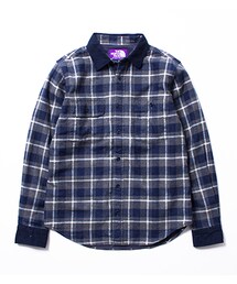 THE NORTH FACE PURPLE LABEL | THE NORTH FACE PUPLE LABEL Indigo Twill Check Tricot Lining Shirt(シャツ/ブラウス)