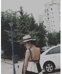 ZARA(ザラ)の「帽子(サンバイザー)」